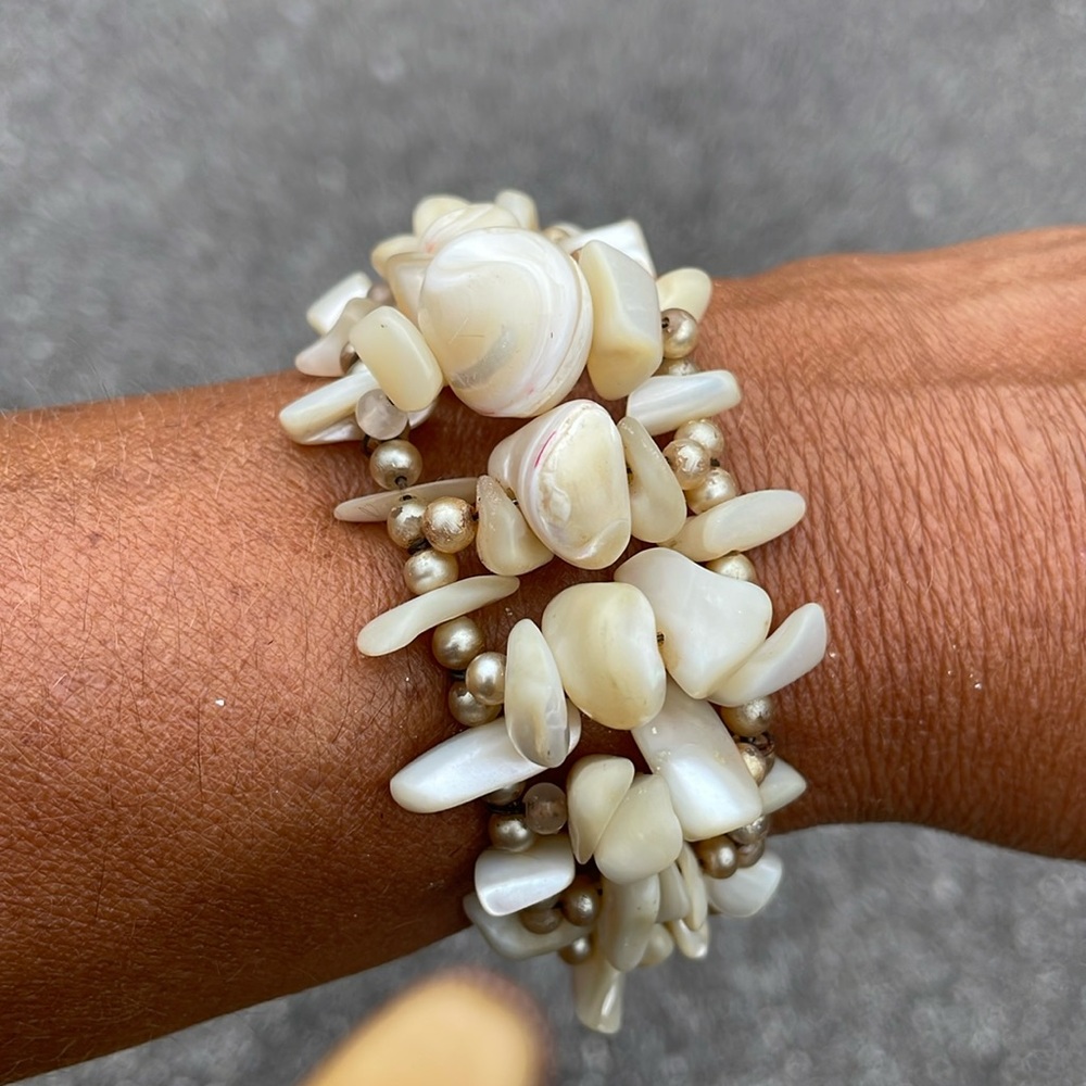 Vintage Mother of Pearl Cuff Bracelet